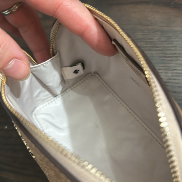 Kate spade glitter cosmetic pouch - Picture 8 of 11